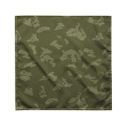 KLMK Sunray Olive Drab CAMO Bandana - M - Head