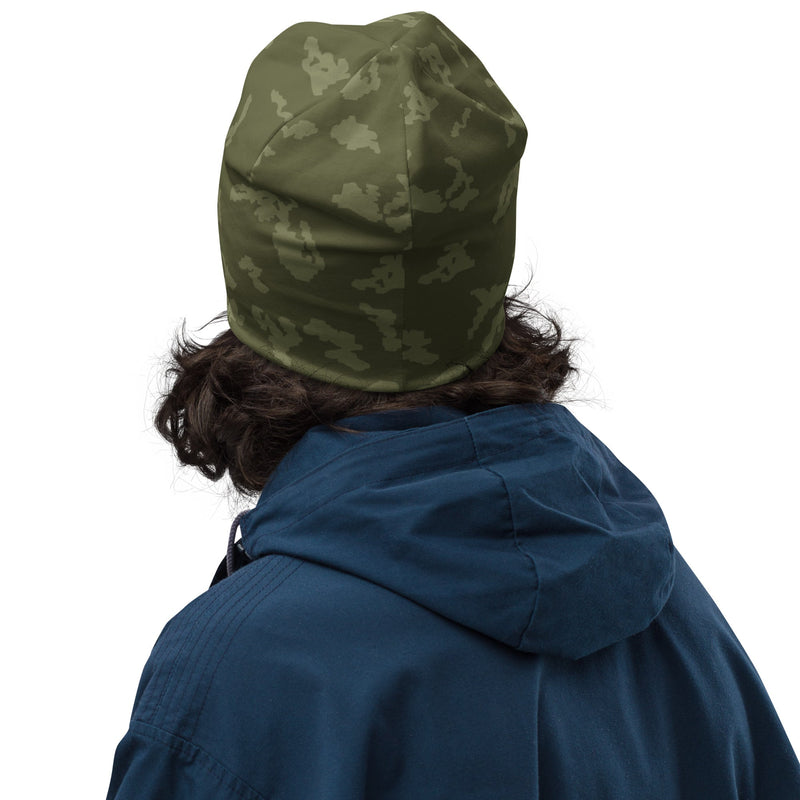 KLMK Sunray Olive Drab CAMO Beanie - Head