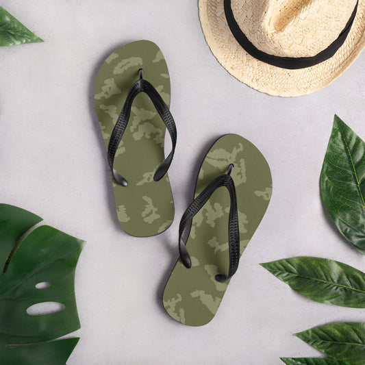 Russian KLMK Sunray Olive Drab CAMO Flip-Flops