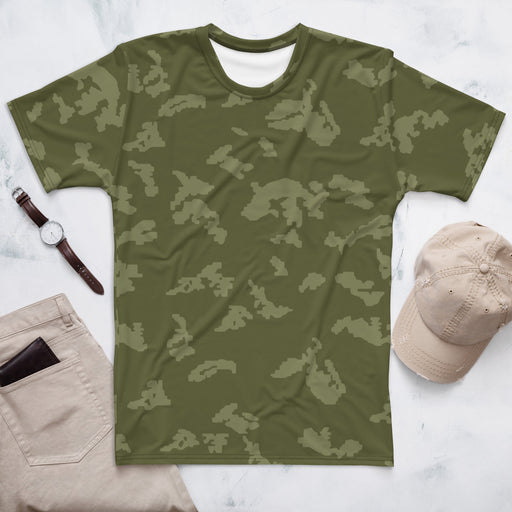KLMK Sunray Olive Drab CAMO Mens T-Shirt - XS