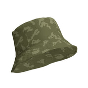KLMK Sunray Olive Drab CAMO Reversible Bucket Hat - Head