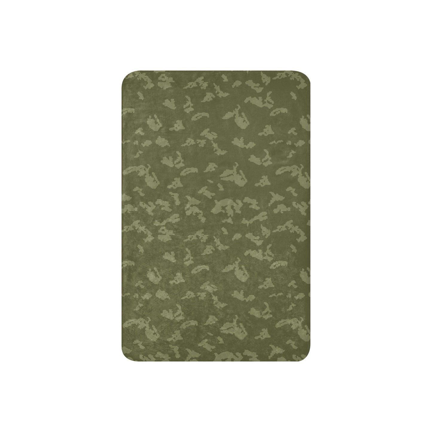 Russian KLMK Sunray Olive Drab CAMO Sherpa Blanket
