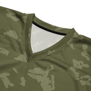KLMK Sunray Olive Drab CAMO Unisex American Football Jersey