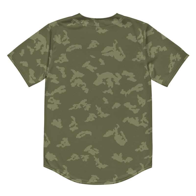 KLMK Sunray Olive Drab CAMO Unisex Baseball Jersey