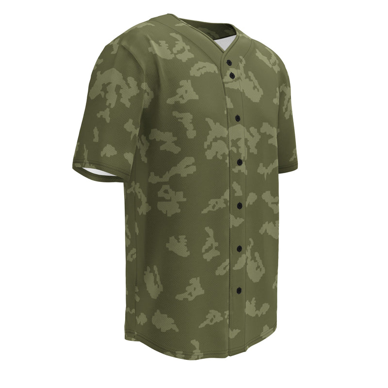KLMK Sunray Olive Drab CAMO Unisex Baseball Jersey