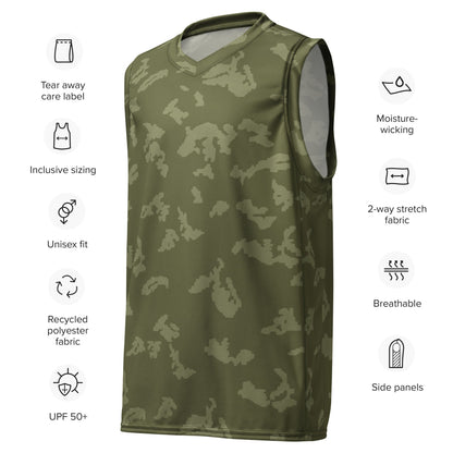 Russian KLMK Sunray Olive Drab CAMO unisex basketball jersey - Unisex Basketball Jersey