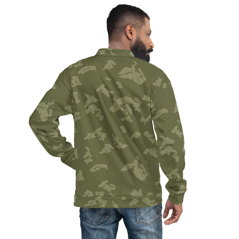KLMK Sunray Olive Drab CAMO Unisex Bomber Jacket