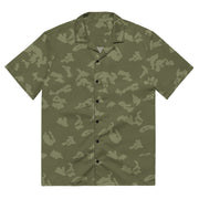 KLMK Sunray Olive Drab CAMO Unisex Short-Sleeve Button Shirt - 2XS - Button-Up