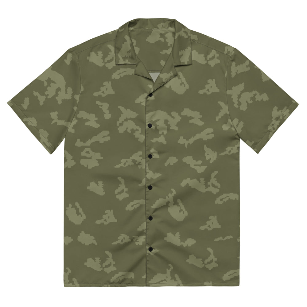 Russian KLMK Sunray Olive Drab CAMO Unisex button shirt - 2XS - Button Shirt