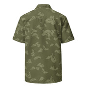 KLMK Sunray Olive Drab CAMO Unisex Short-Sleeve Button Shirt - Button-Up