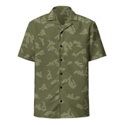KLMK Sunray Olive Drab CAMO Unisex Short-Sleeve Button Shirt - Button-Up