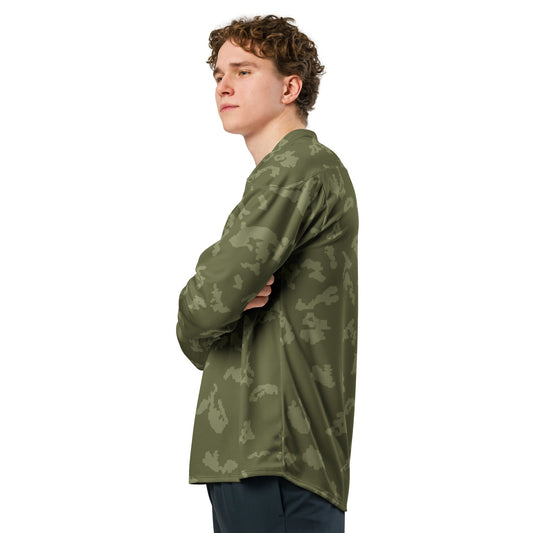 Russian KLMK Sunray Olive Drab CAMO Unisex Hockey Fan Jersey - 2XS