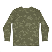 KLMK Sunray Olive Drab CAMO Unisex Long-Sleeve Shirt