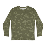 KLMK Sunray Olive Drab CAMO Unisex Long-Sleeve Shirt - XS