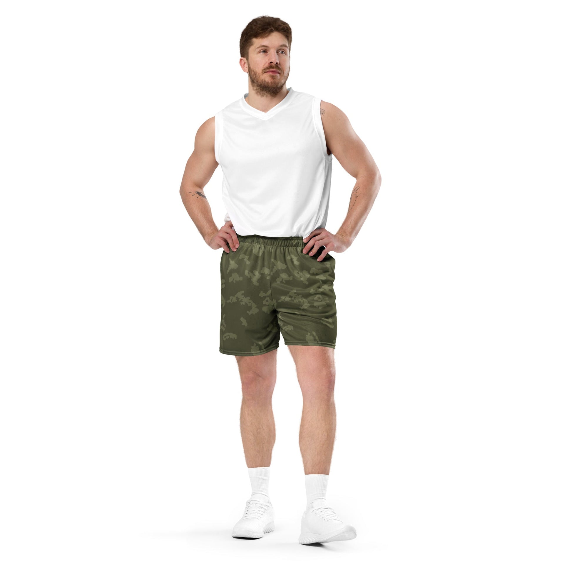 Russian KLMK Sunray Olive Drab CAMO Unisex Mesh Shorts