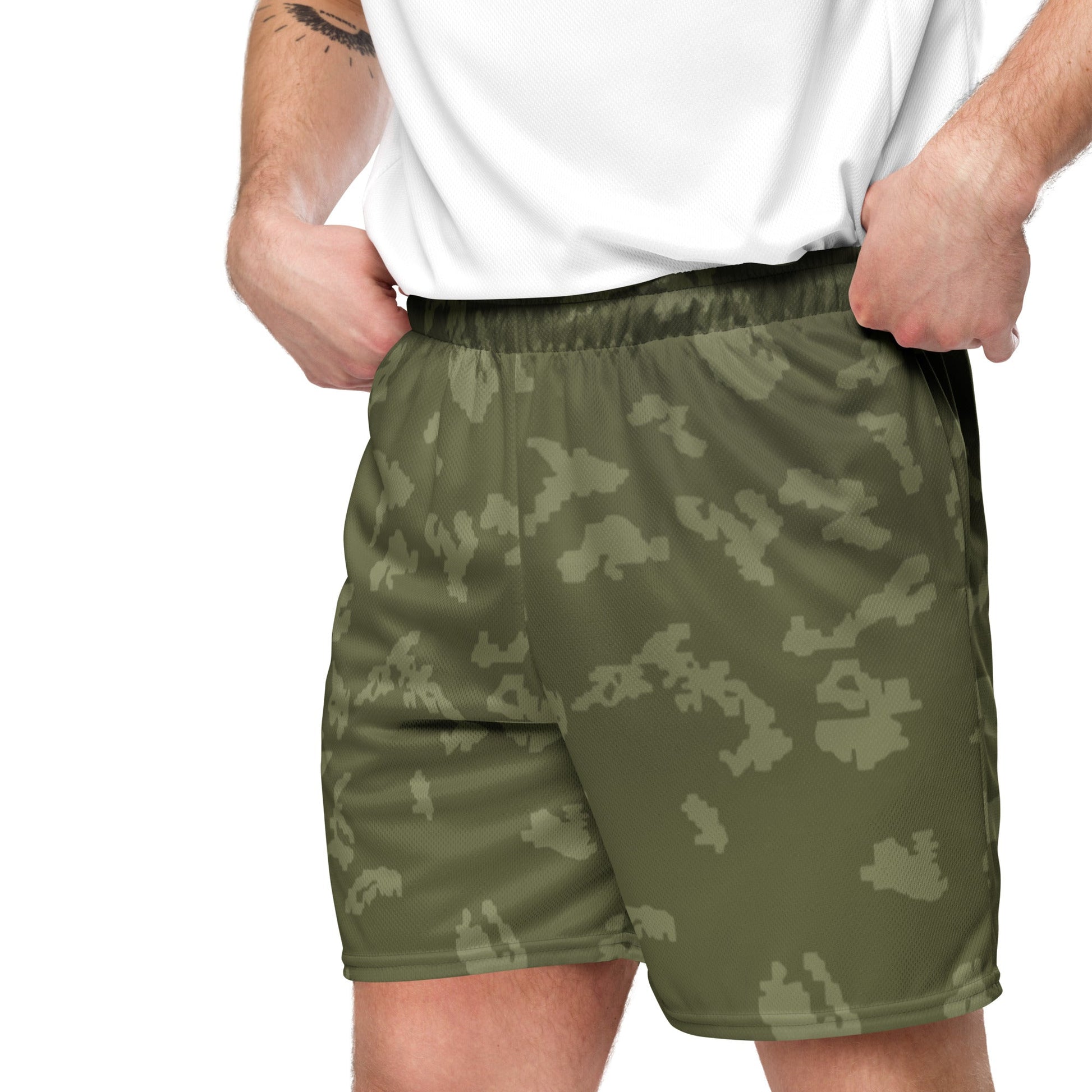 Russian KLMK Sunray Olive Drab CAMO Unisex Mesh Shorts