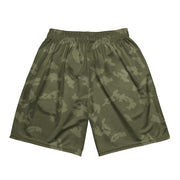 KLMK Sunray Olive Drab CAMO Unisex Mesh Shorts