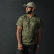 KLMK Sunray Olive Drab CAMO Unisex Sports Jersey