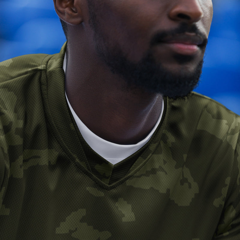 KLMK Sunray Olive Drab CAMO Unisex Sports Jersey