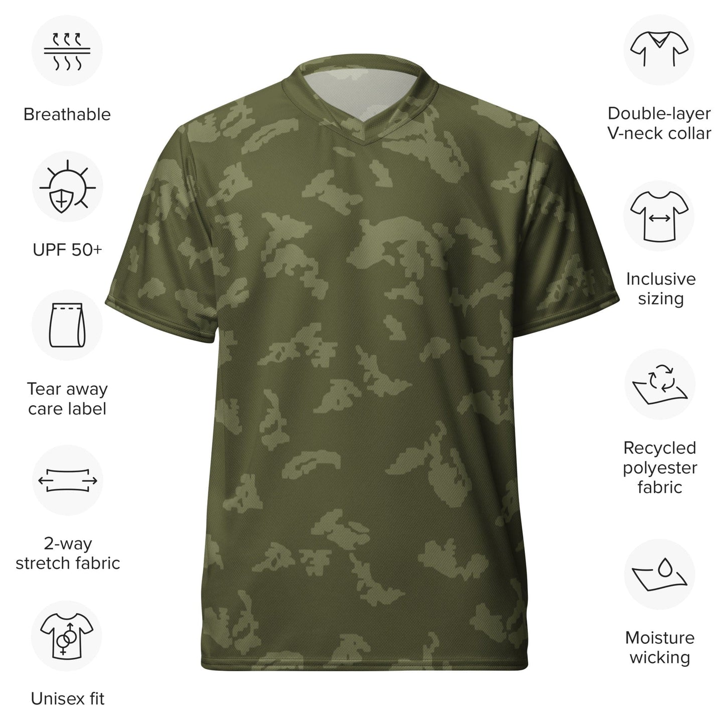 Russian KLMK Sunray Olive Drab CAMO unisex sports jersey - Unisex Sports Jersey