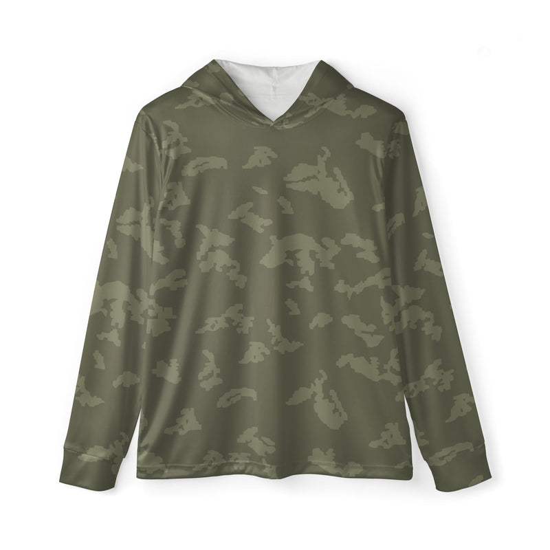 KLMK Sunray Olive Drab CAMO Unisex Sports Warmup Hoodie - XS