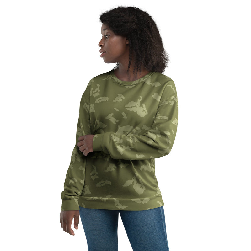 KLMK Sunray Olive Drab CAMO Unisex Sweatshirt