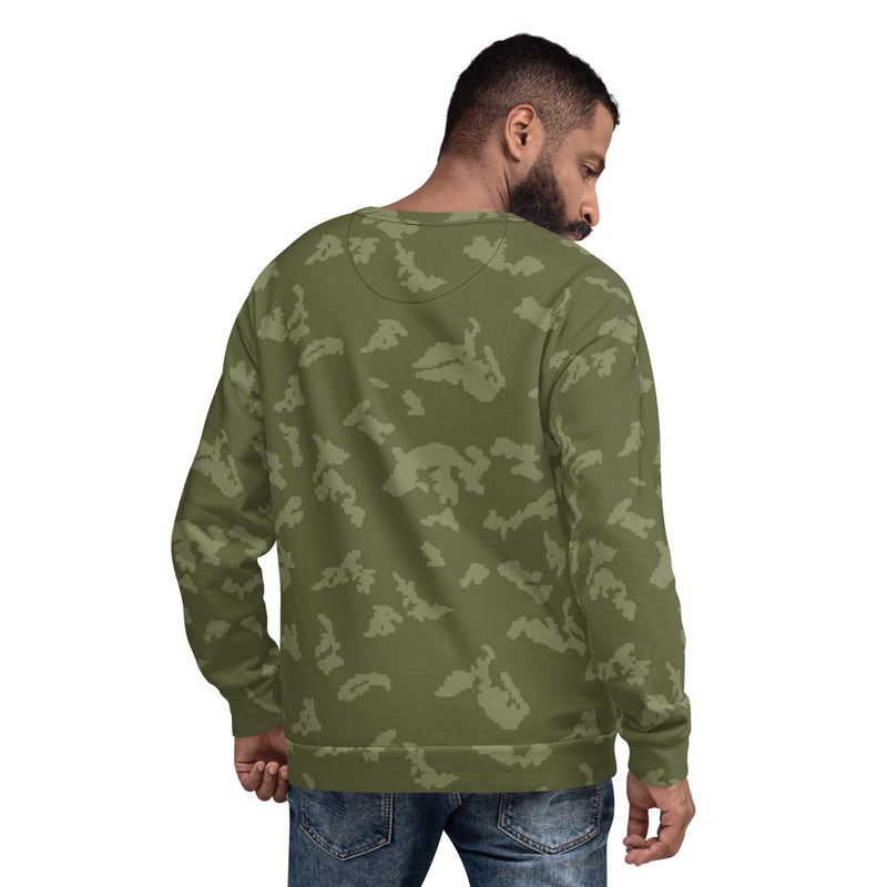 KLMK Sunray Olive Drab CAMO Unisex Sweatshirt