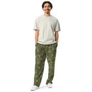 KLMK Sunray Olive Drab CAMO Unisex Wide-Leg Joggers