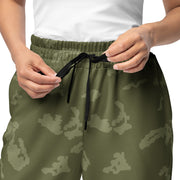 KLMK Sunray Olive Drab CAMO Unisex Wide-Leg Joggers