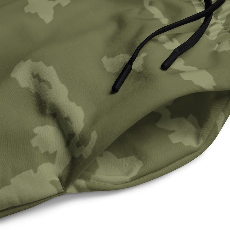 KLMK Sunray Olive Drab CAMO Unisex Wide-Leg Joggers