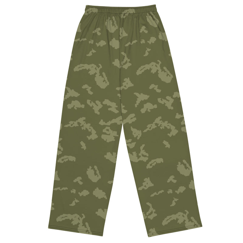 KLMK Sunray Olive Drab CAMO Unisex Wide-Leg Leisure Pants - Pant