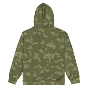 KLMK Sunray Olive Drab CAMO Unisex Zip Hoodie
