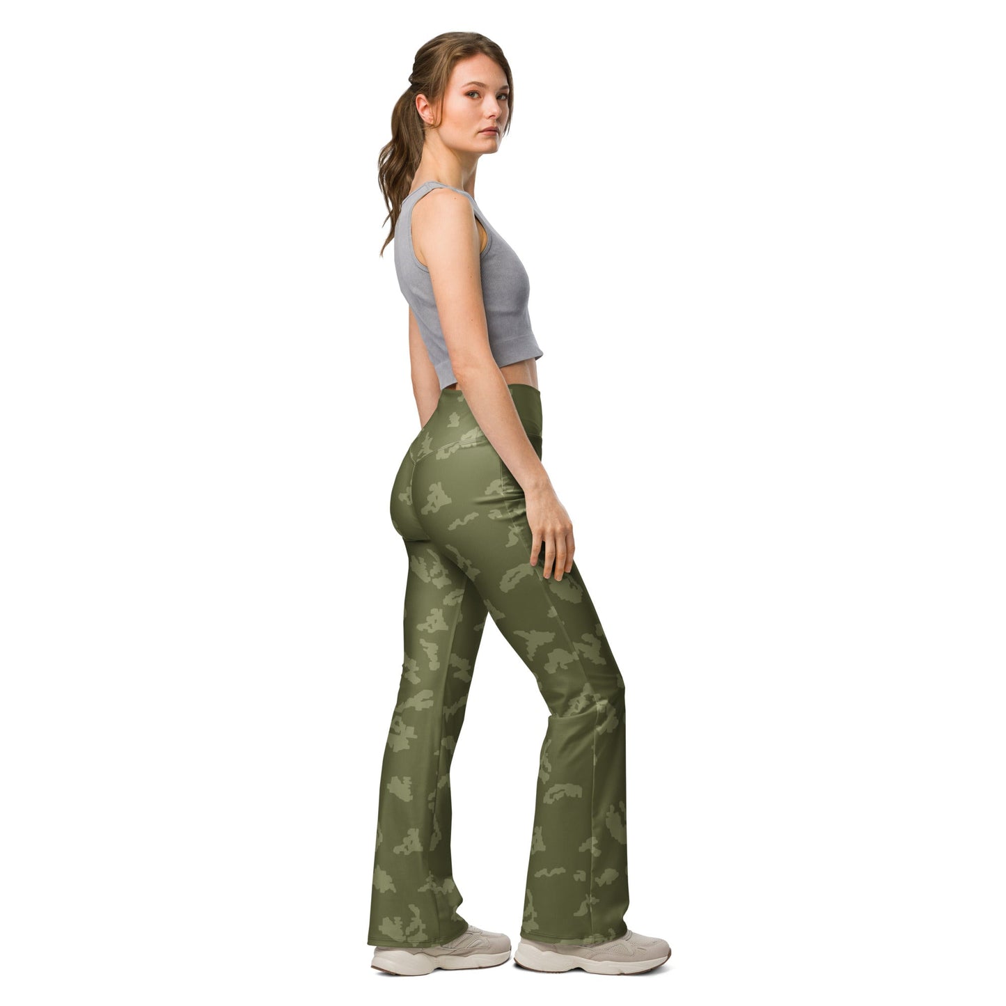 Russian KLMK Sunray Olive Drab CAMO Womens Flare Leggings