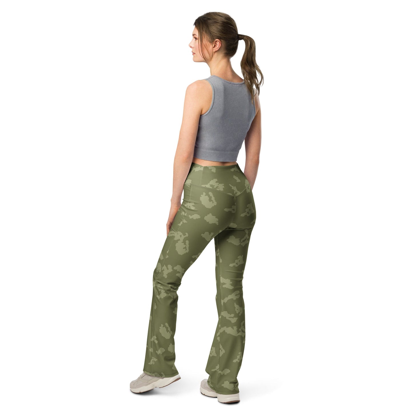 Russian KLMK Sunray Olive Drab CAMO Womens Flare Leggings
