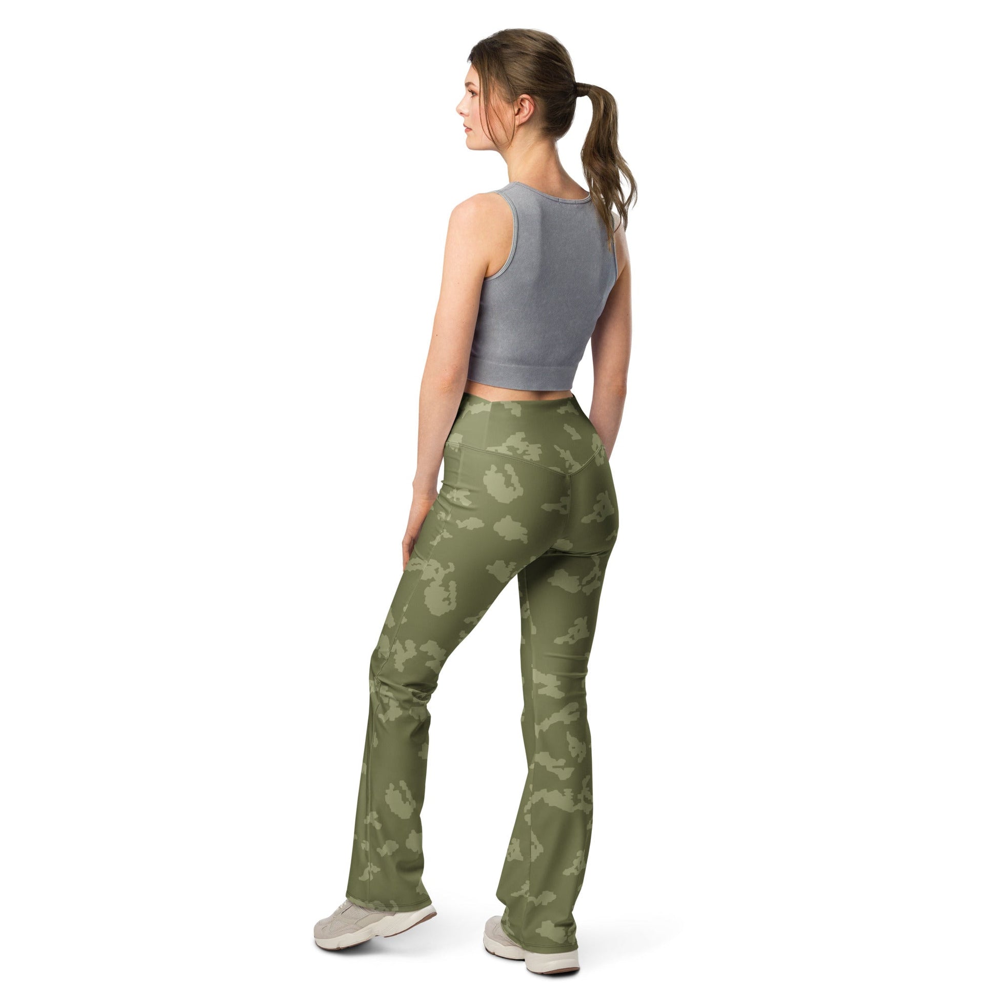 Russian KLMK Sunray Olive Drab CAMO Womens Flare Leggings