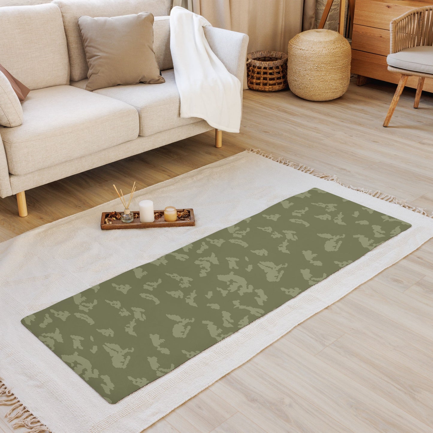 Russian KLMK Sunray Olive Drab CAMO Yoga Mat