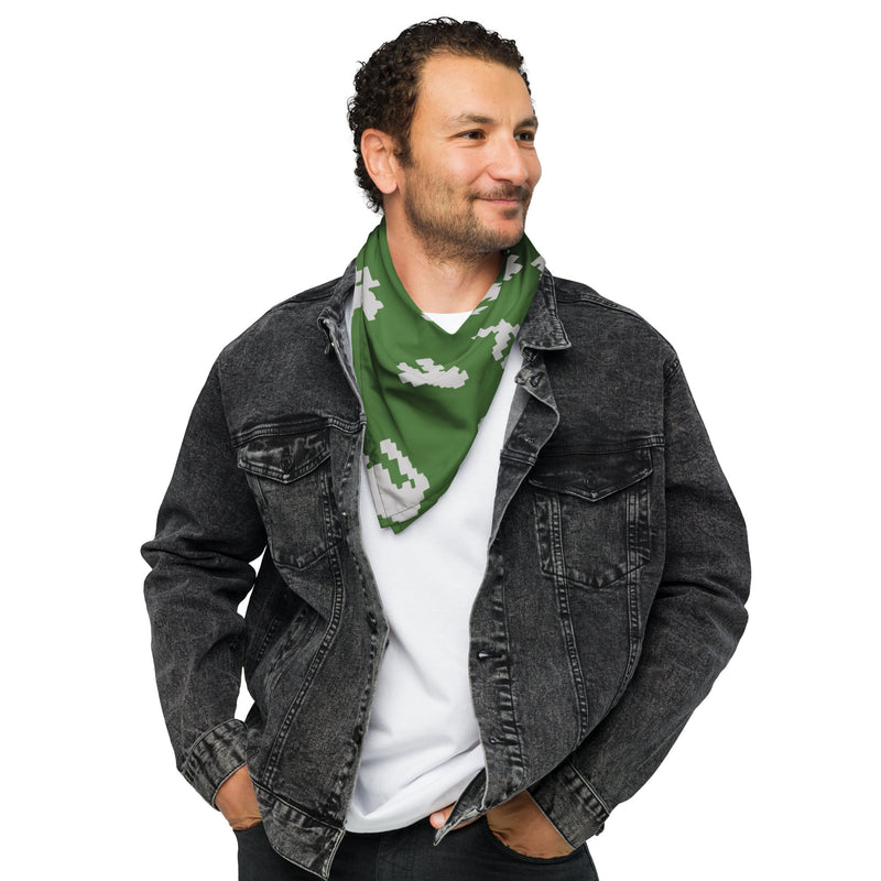 KLMK Sunray Silver Leaf CAMO Bandana - Head