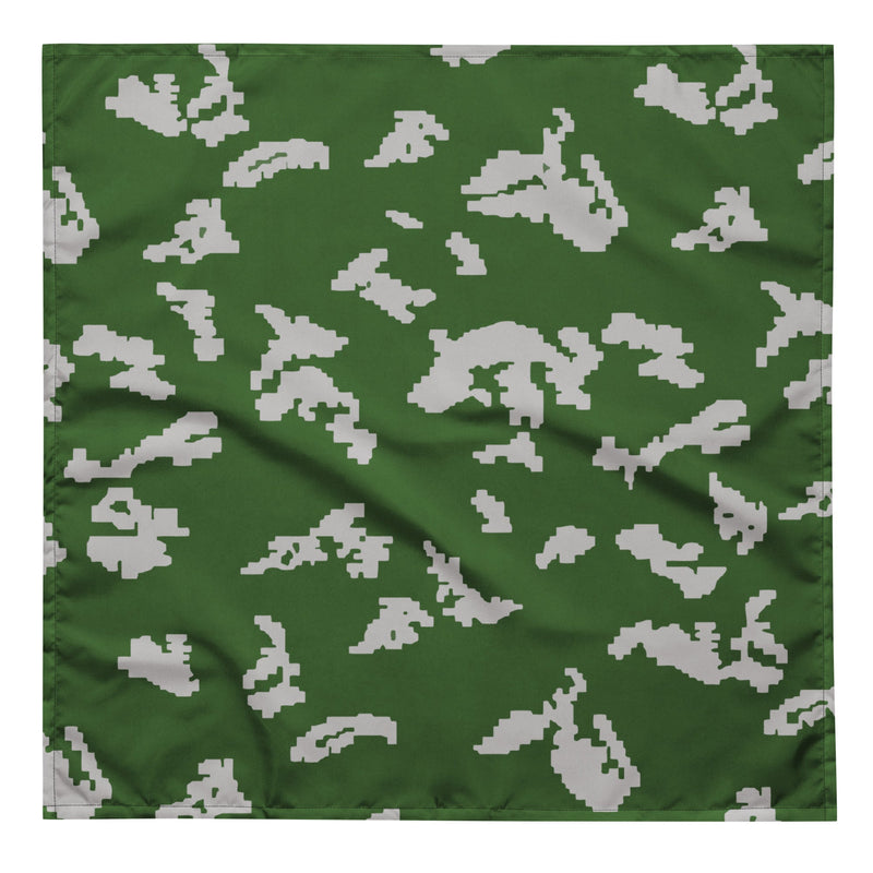 KLMK Sunray Silver Leaf CAMO Bandana - L - Head