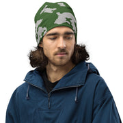 KLMK Sunray Silver Leaf CAMO Beanie - Head