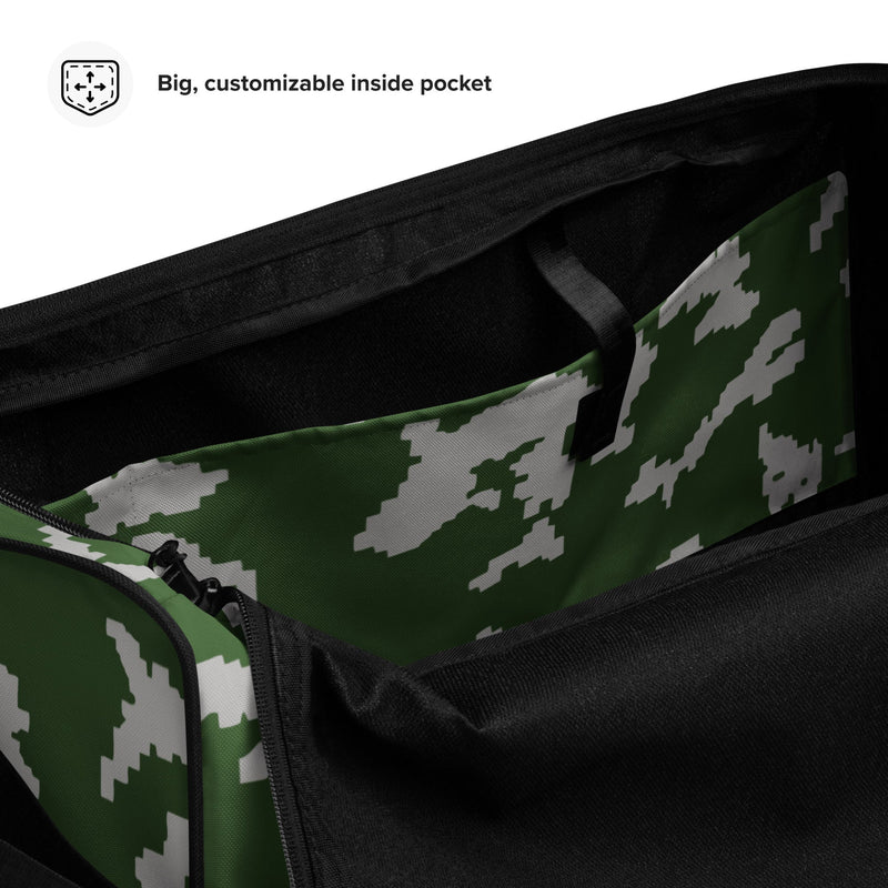 KLMK Sunray Silver Leaf CAMO Duffle Bag