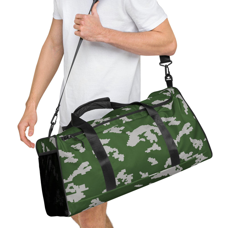 KLMK Sunray Silver Leaf CAMO Duffle Bag