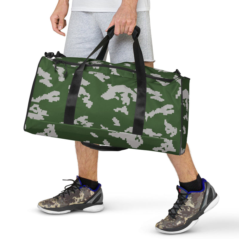 KLMK Sunray Silver Leaf CAMO Duffle Bag