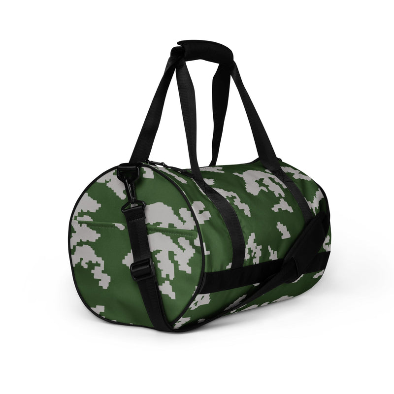 KLMK Sunray Silver Leaf CAMO Gym Bag