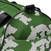 KLMK Sunray Silver Leaf CAMO Gym Bag