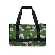 KLMK Sunray Silver Leaf CAMO Gym Bag