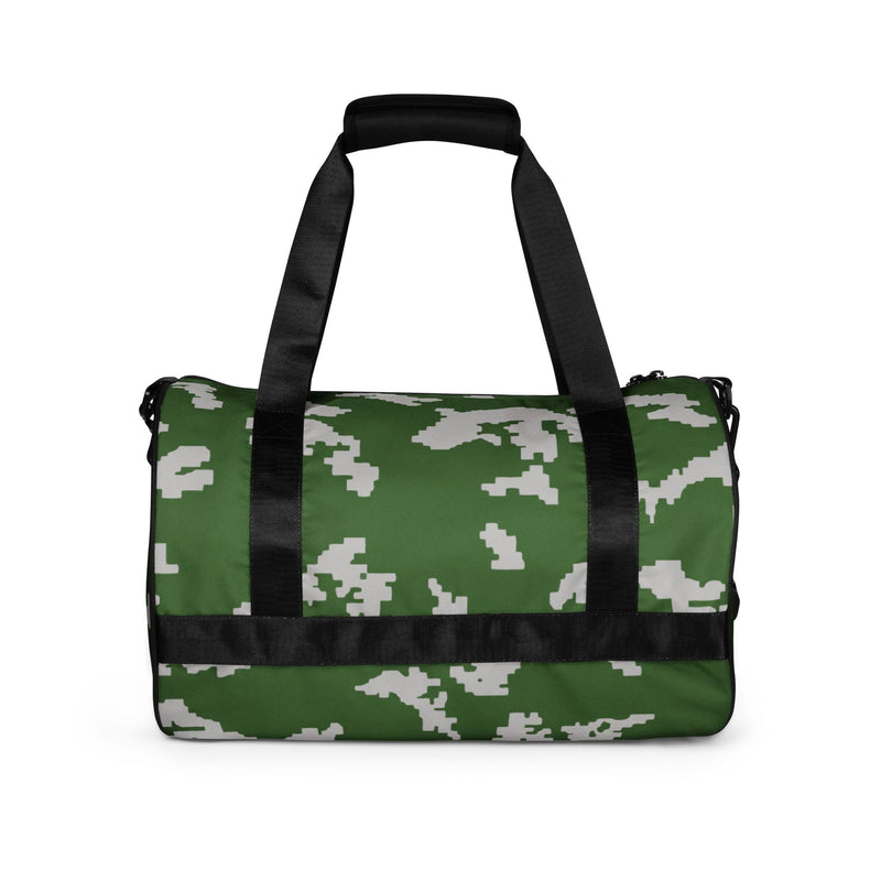 KLMK Sunray Silver Leaf CAMO Gym Bag