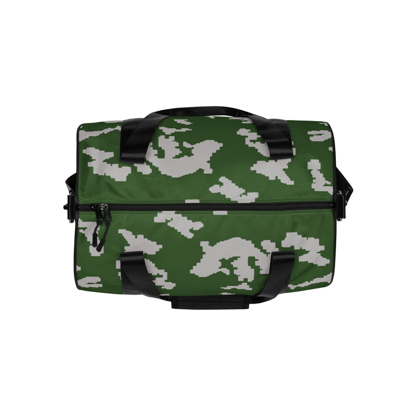 KLMK Sunray Silver Leaf CAMO Gym Bag