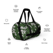 KLMK Sunray Silver Leaf CAMO Gym Bag