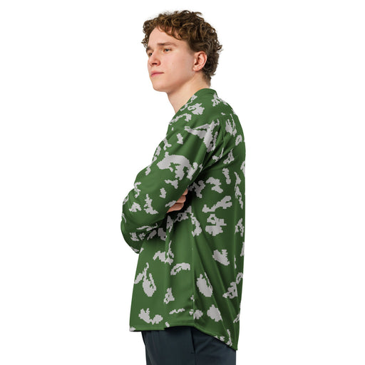 KLMK Sunray Silver Leaf CAMO Unisex Hockey Fan Jersey - 2XS