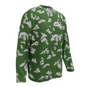 KLMK Sunray Silver Leaf CAMO Unisex Hockey Fan Jersey